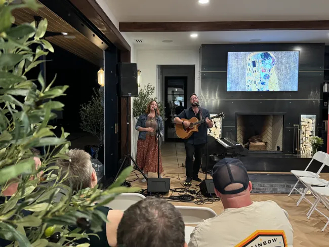 Live music with friends in the great room