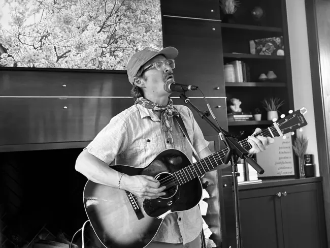 An acoustic performance at home